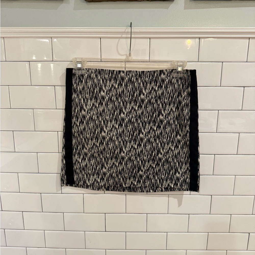 Willi Smith Black and White Mini Skirt